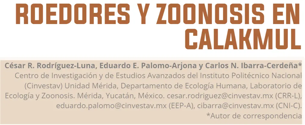 02-EnlacesInteres-Roedores y zoonosis en Calakmul Roedores y zoonosis en Calakmul