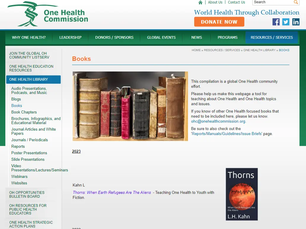 04-EnlacesInteres-One Health Commission-Library One Health Commission: Library